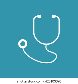 Stethoscope Icon. Eps-10.
