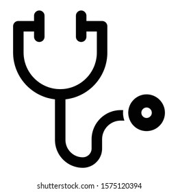 stethoscope icon glyph vector design