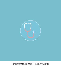 stethoscope icon graphic element Illustration template design