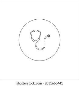 Stethoscope icon graphic vector design illustration