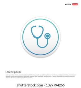 stethoscope Icon Hexa White Background icon template