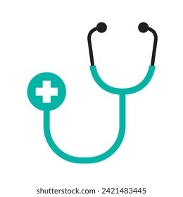 Stethoscope icon. High quality design element. Editable linear style stroke. Vector icon