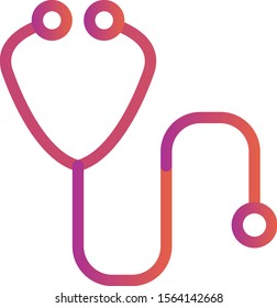 Stethoscope icon isolated on abstract background
