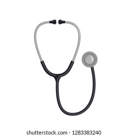 Stethoscope icon isolated on white background. Vector illustration.