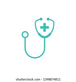 stethoscope icon isolated on white background