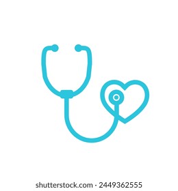 Stethoscope icon. Isolated on white background