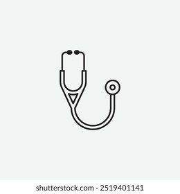 Stethoscope icon isolated on white background