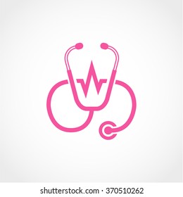 Stethoscope Icon Isolated on White Background