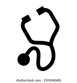 stethoscope icon isolated sign symbol vector illustration - high quality black style vector icons
