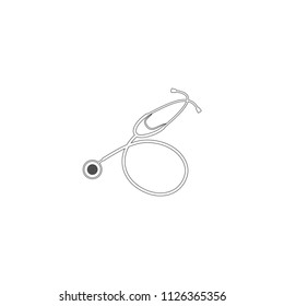 Stethoscope icon isolated vector illustration