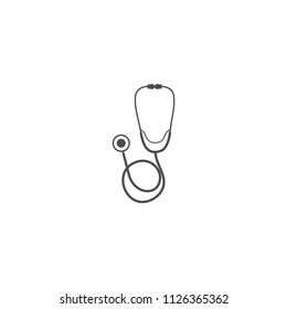 Stethoscope icon isolated vector illustration