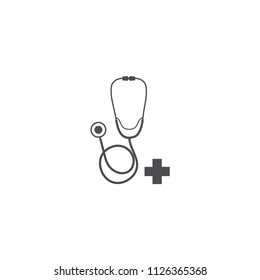 Stethoscope icon isolated vector illustration
