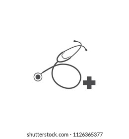 Stethoscope icon isolated vector illustration