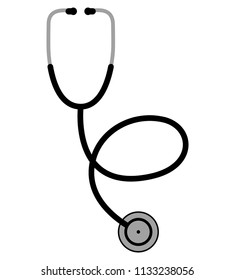 stethoscope icon isolated vector illustration