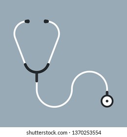 	
stethoscope icon isolated vector illustration on white transparent background