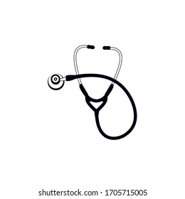 stethoscope icon isolated vector illustration on white background