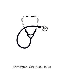 stethoscope icon isolated vector illustration on white background