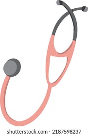 Stethoscope icon isolated vector illustration in flat style