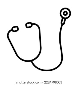 Stethoscope Icon Logo Design Vector Template Illustration Sign And Symbol Pixels Perfect