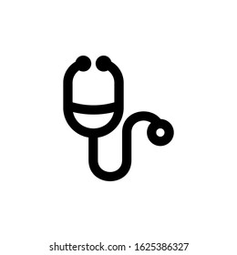 stethoscope icon or logo isolated sign symbol vector illustration - high quality black style vector icons
