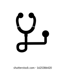 stethoscope icon or logo isolated sign symbol vector illustration - high quality black style vector icons
