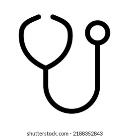 stethoscope icon or logo isolated sign symbol vector illustration - high quality black style vector icons
