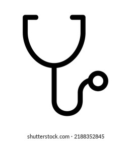 stethoscope icon or logo isolated sign symbol vector illustration - high quality black style vector icons
