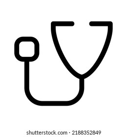 stethoscope icon or logo isolated sign symbol vector illustration - high quality black style vector icons
