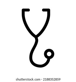 stethoscope icon or logo isolated sign symbol vector illustration - high quality black style vector icons

