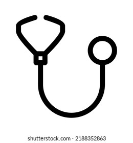 stethoscope icon or logo isolated sign symbol vector illustration - high quality black style vector icons
