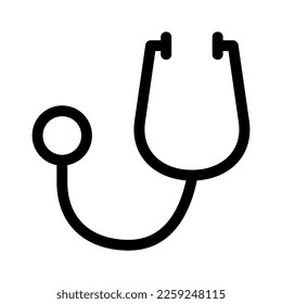 stethoscope icon or logo isolated sign symbol vector illustration - high quality black style vector icons
