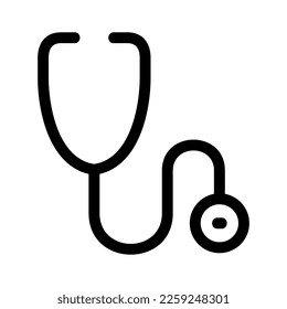 stethoscope icon or logo isolated sign symbol vector illustration - high quality black style vector icons