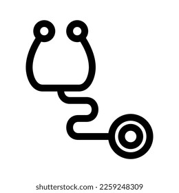 stethoscope icon or logo isolated sign symbol vector illustration - high quality black style vector icons