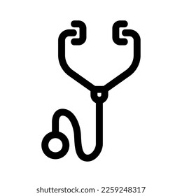 stethoscope icon or logo isolated sign symbol vector illustration - high quality black style vector icons