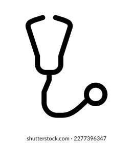 stethoscope icon or logo isolated sign symbol vector illustration - high quality black style vector icons
