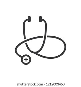 stethoscope icon logo template