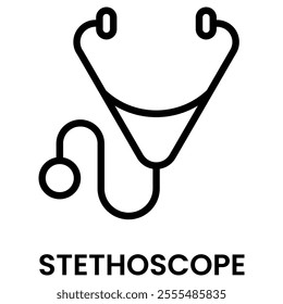 Stethoscope Icon for Medical Icon Element