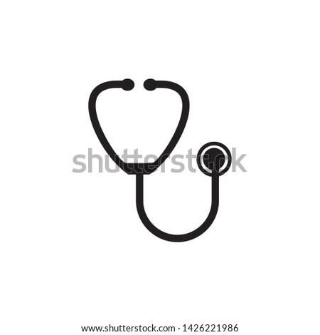 Stethoscope Icon, Medical Icon Vector