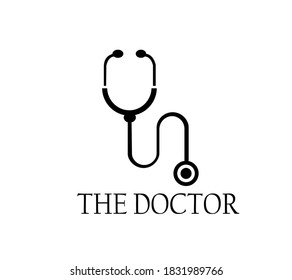 Stethoscope icon. Medical stethoscope vector design illustration