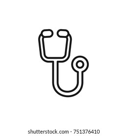 Stethoscope icon medical vector design illustration