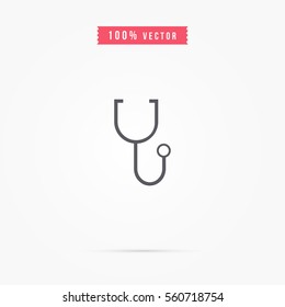 stethoscope icon for medicine