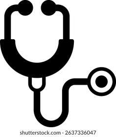 Stethoscope Icon Mixed Vector Illustration