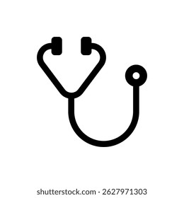 Stethoscope icon, modern vector isolated on white background.