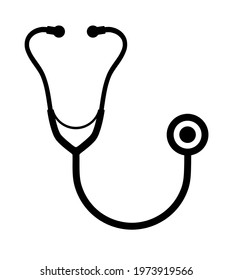 stethoscope icon on white background