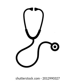 stethoscope icon on white background