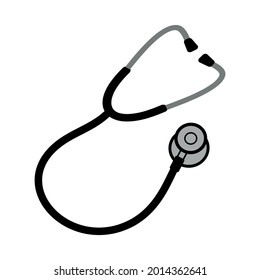stethoscope icon on white background