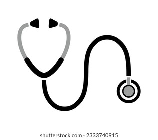 stethoscope icon on white background