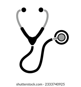stethoscope icon on white background