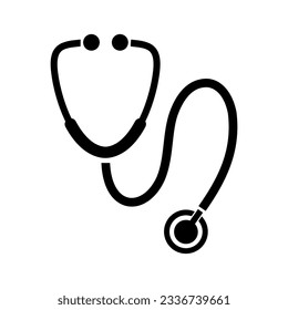 stethoscope icon on white background