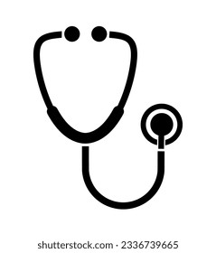stethoscope icon on white background